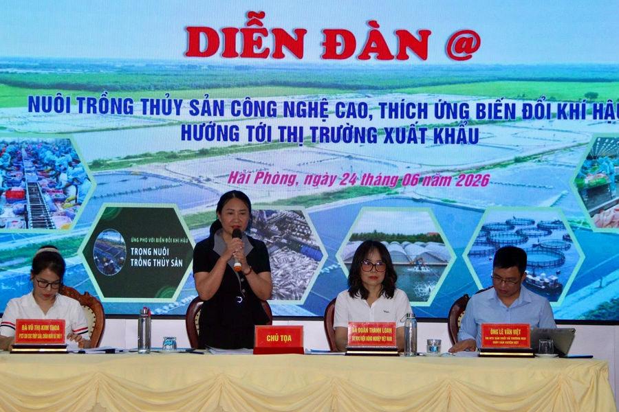 Phát triển thủy sản công nghệ cao thích ứng biến đổi khí hậu