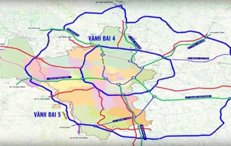 Đề xuất xây dựng Vành đai 5 - vùng Thủ đô hơn 230.000 tỷ đồng, hoàn thành năm 2030