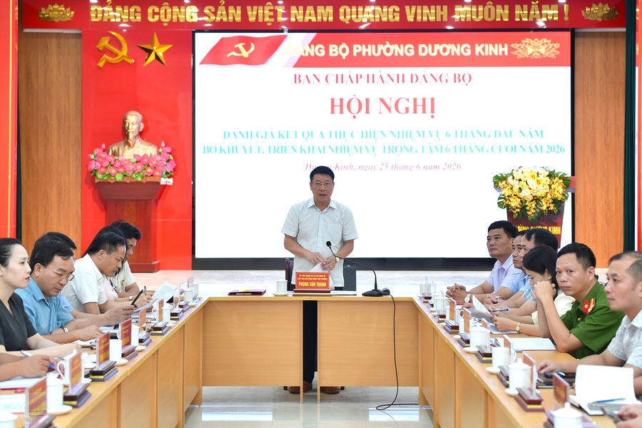 Phường Dương Kinh thu ngân sách đạt 90% kế hoạch năm