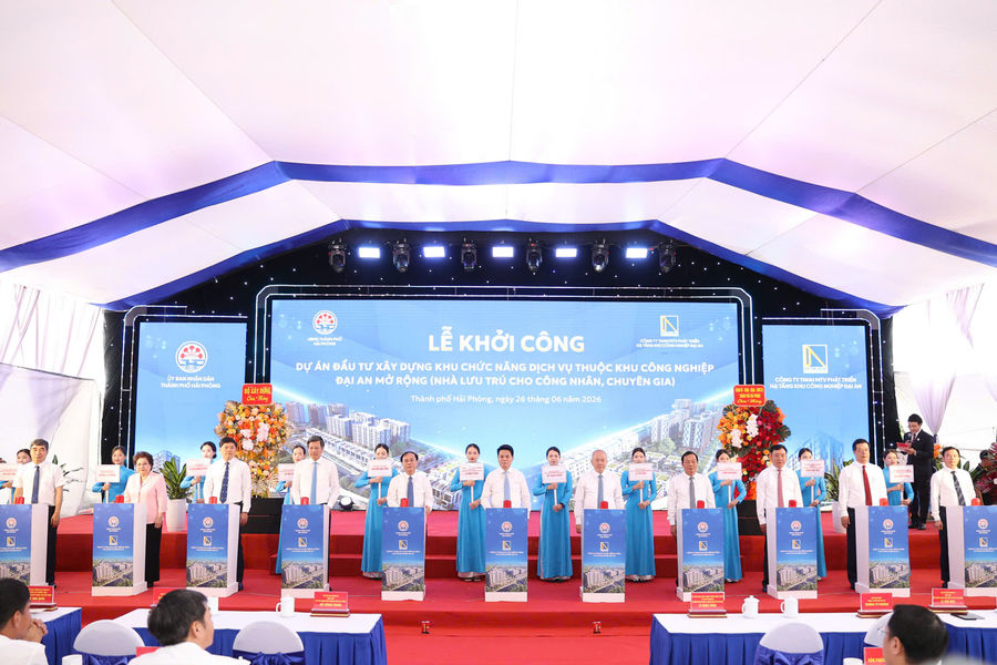 Khởi công dự án nhà lưu trú hơn 1.100 tỷ đồng tại khu công nghiệp Đại An mở rộng