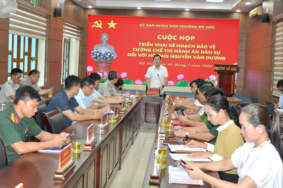 Chuẩn bị cưỡng chế thi hành bản án dân sự trên địa bàn phường Đồ Sơn