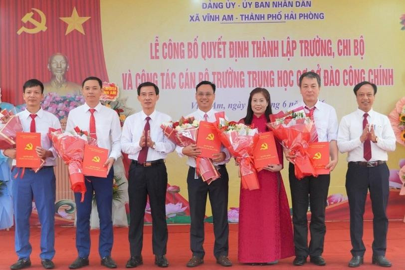 Xã Vĩnh Am thành lập, sáp nhập các trường học trên địa bàn