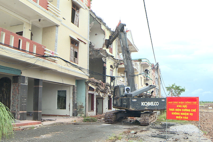 Cưỡng chế tháo dỡ công trình, thu hồi 189,5m² đất tại phường Đồ Sơn