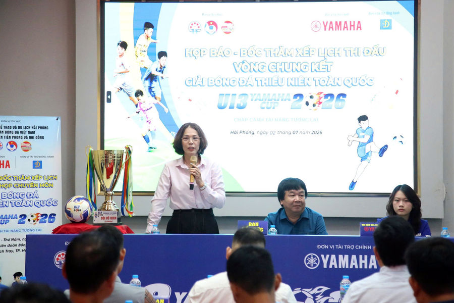 Giải U13 toàn quốc thi đấu từ ngày 3 - 13/7 ở Hải Phòng