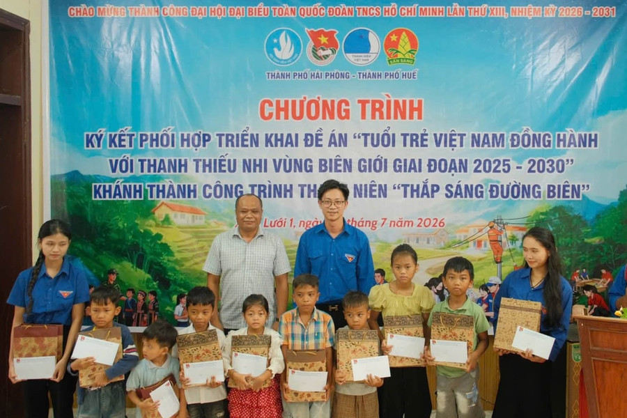 Tuổi trẻ Hải Phòng đồng hành với thanh thiếu nhi vùng biên giới Huế