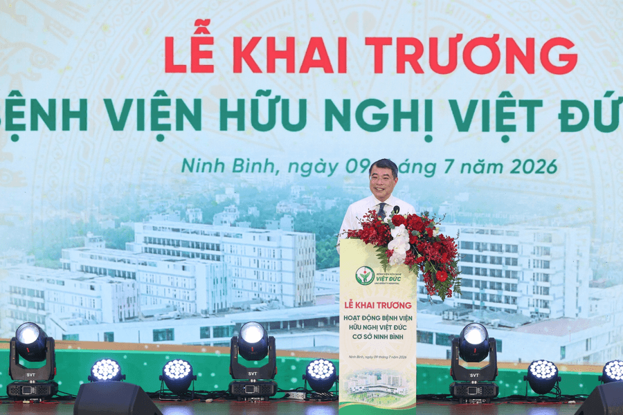Thủ tướng Lê Minh Hưng dự khai trương Bệnh viện Việt Đức cơ sở Ninh Bình