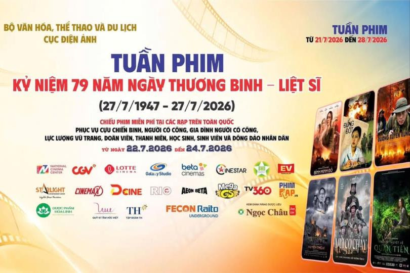 Rạp Thống Nhất chiếu phim miễn phí dịp 27/7