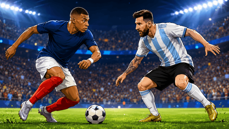 Mbappe đang dẫn trước Messi ở 'Quả Bóng Vàng' World Cup 2026