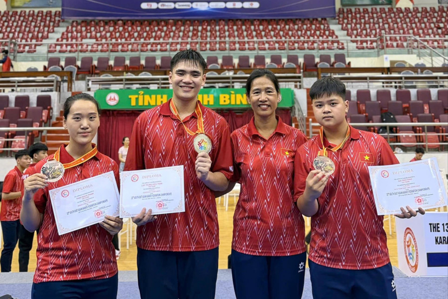 Karate Hải Phòng góp công vào chức vô địch toàn đoàn của Đội tuyển Karate Việt Nam tại giải Đông Nam Á