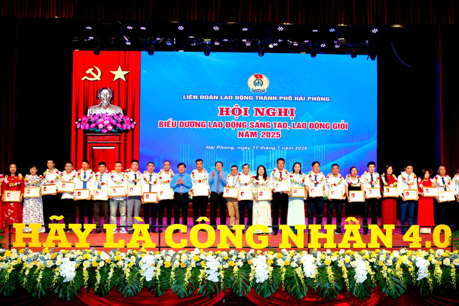 Hải Phòng tôn vinh gần 300 điển hình lao động giỏi, lao động sáng tạo