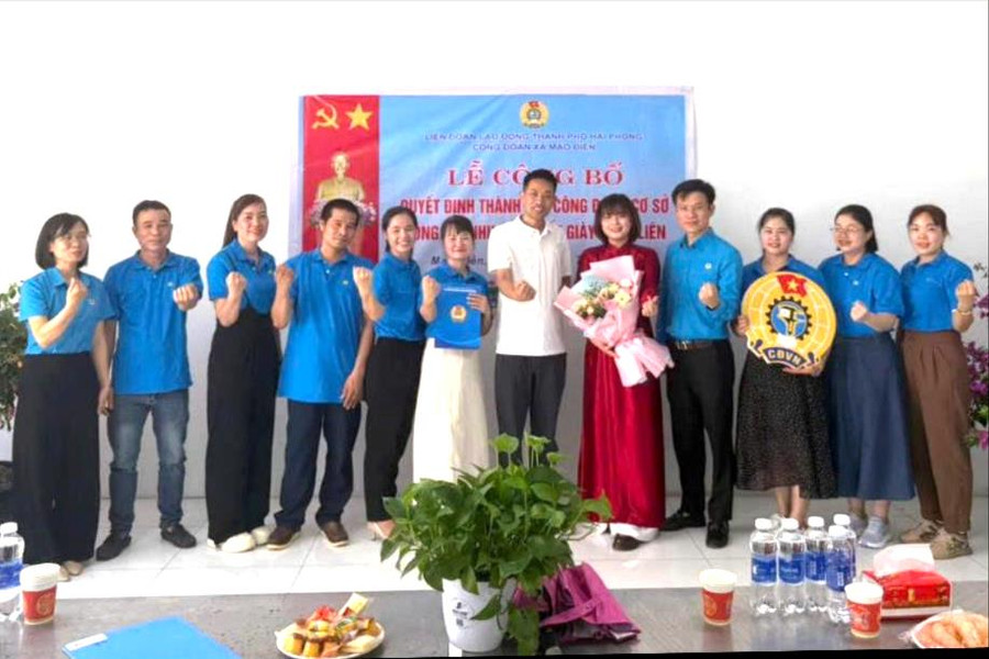 640 công nhân Công ty Giày Phúc Liên gia nhập tổ chức Công đoàn