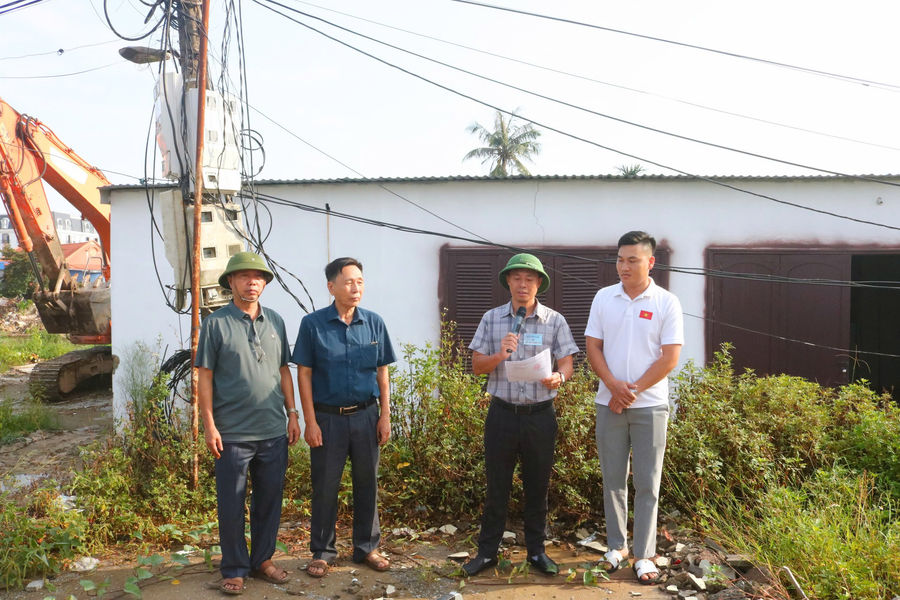 Cưỡng chế thu hồi đất làm đường sang đảo Vũ Yên