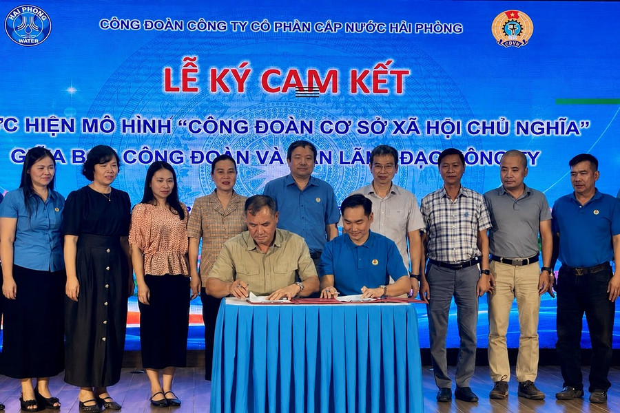 Công ty CP Cấp nước Hải Phòng ra mắt mô hình 'Công đoàn cơ sở xã hội chủ nghĩa'