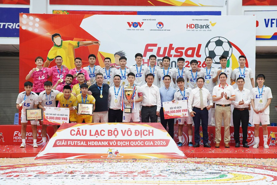Thái Sơn Bắc lên ngôi tại Giải Futsal vô địch quốc gia 2026