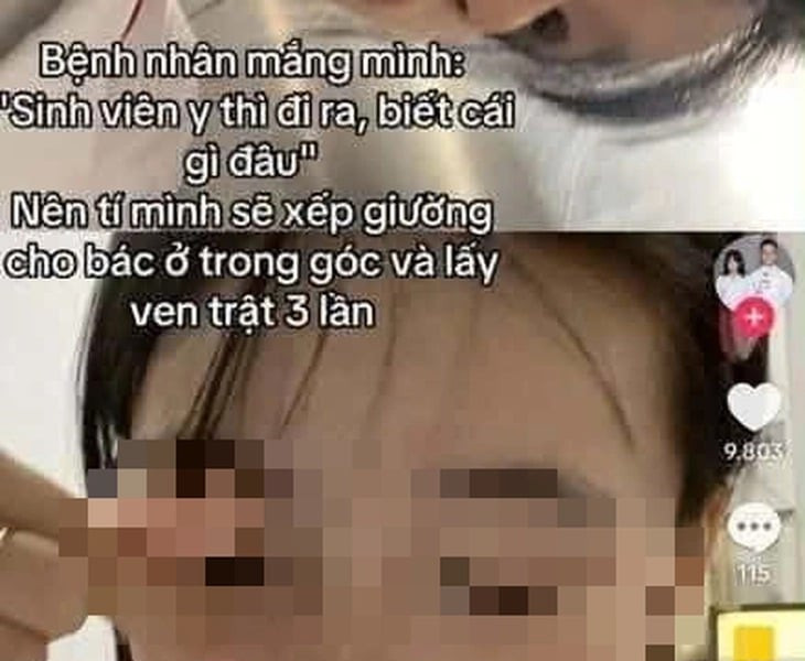 Trường Đại học Y Hà Nội lên tiếng việc sinh viên 'dọa' sẽ lấy trật ven bệnh nhân