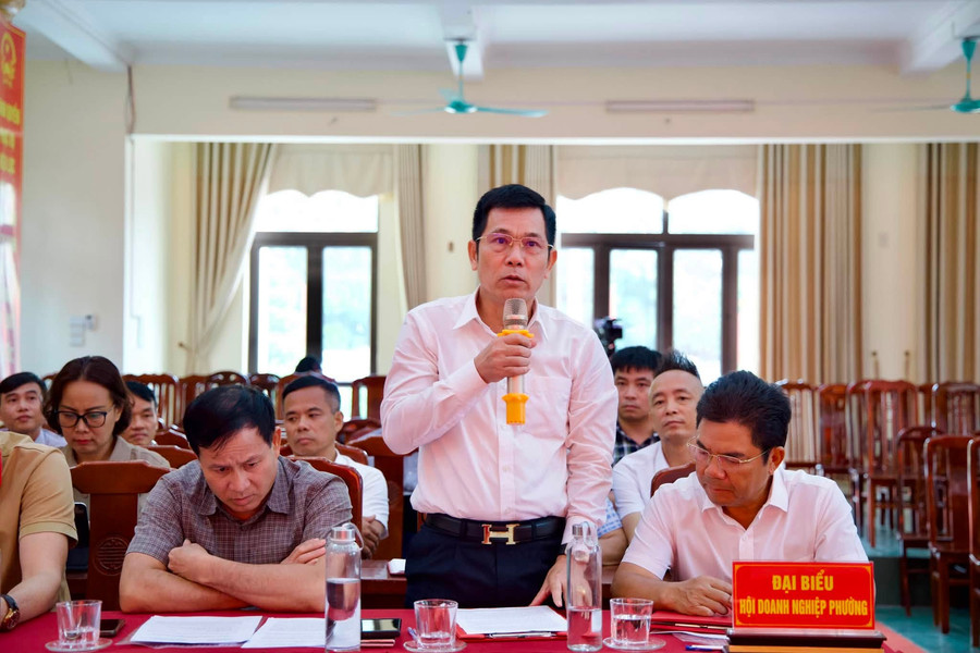 Commune-level authorities stand alongside businesses
