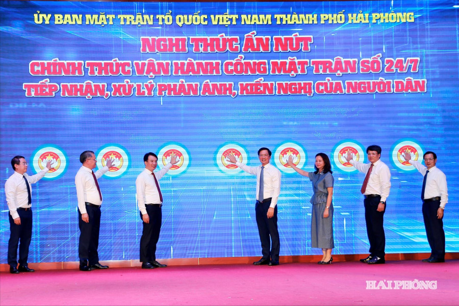 Vận hành Cổng Mặt trận số 24/7 thành phố Hải Phòng