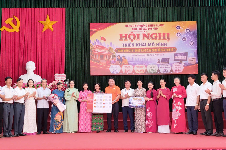 Phường Thiên Hương triển khai mô hình 'Đảng viên 213 - Tổ dân phố số'