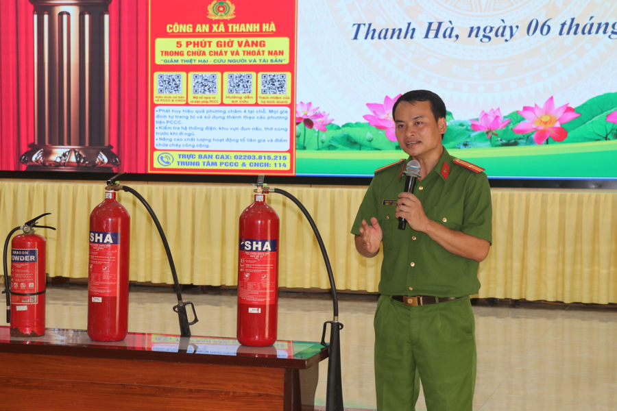 Thanh Hà ứng dụng công nghệ số trong phòng cháy, chữa cháy