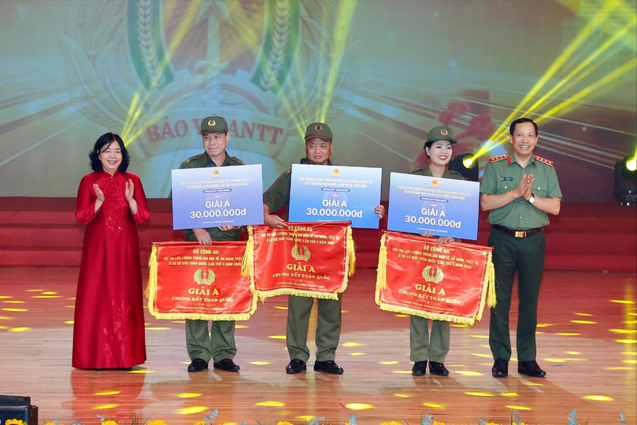 Đội tuyển Hải Phòng đoạt giải A Hội thi lực lượng tham gia bảo vệ an ninh, trật tự ở cơ sở giỏi toàn quốc lần thứ I