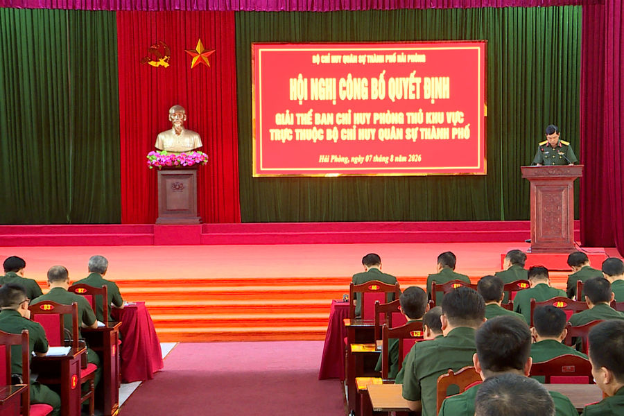 Công bố giải thể các Ban Chỉ huy Phòng thủ khu vực