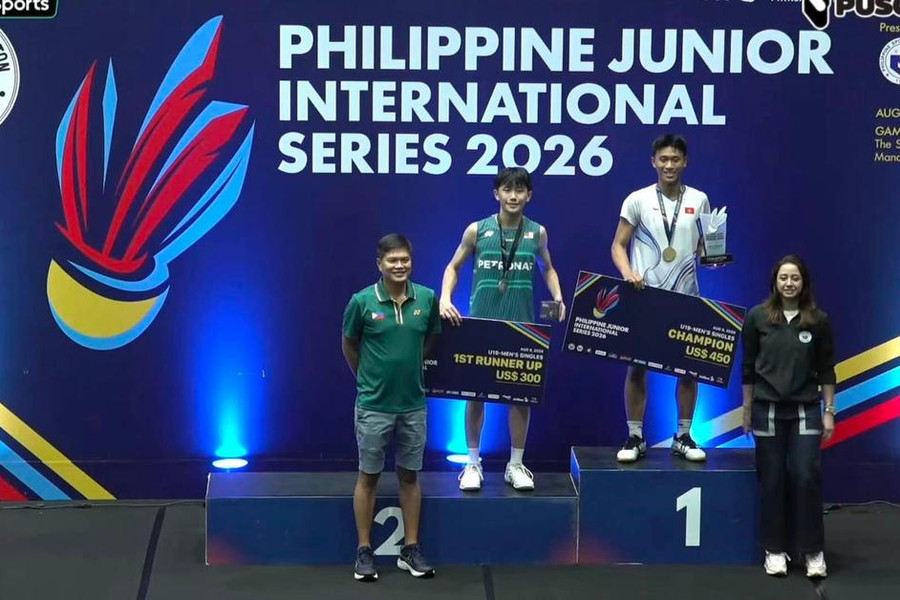 Cầu lông trẻ Việt Nam ghi dấu ấn ở giải đấu quốc tế tại Philippines