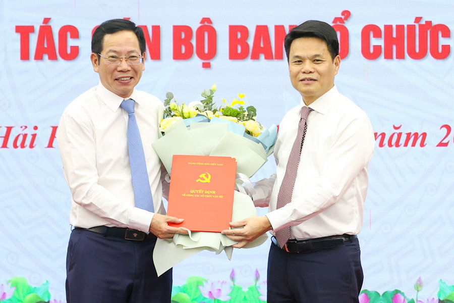 Đồng chí Vũ Tiến Phụng giữ chức Trưởng Ban Tổ chức Thành ủy Hải Phòng