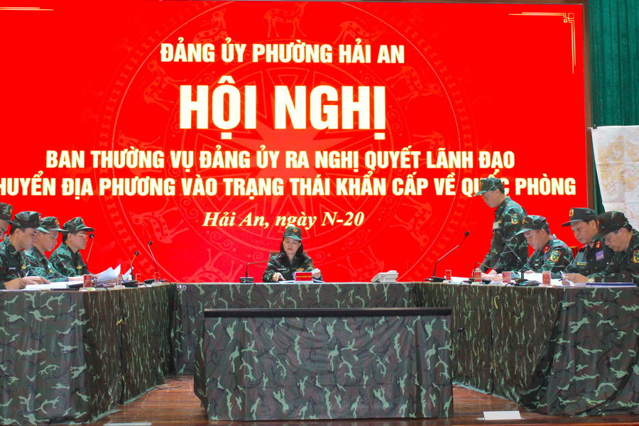 Phường Hải An diễn tập chiến đấu trong khu vực phòng thủ năm 2026
