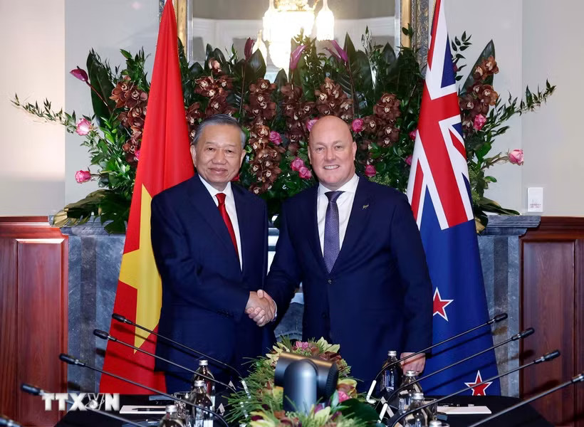 Tổng Bí thư, Chủ tịch nước Tô Lâm hội đàm với Thủ tướng New Zealand Christopher Luxon