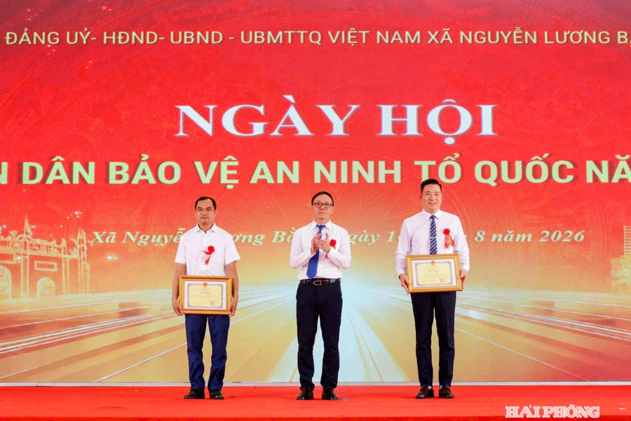 Xây dựng xã Nguyễn Lương Bằng là địa bàn kiểu mẫu về an ninh, trật tự