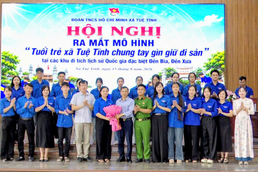 Ra mắt mô hình 'Tuổi trẻ xã Tuệ Tĩnh chung tay gìn giữ di sản'