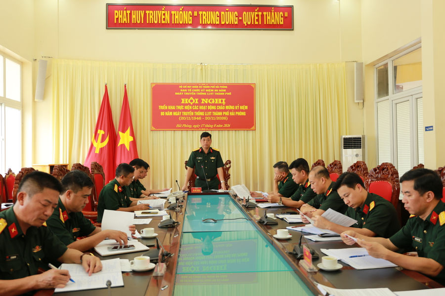 Phát động thi đua chào mừng 80 năm Ngày truyền thống lực lượng vũ trang Hải Phòng