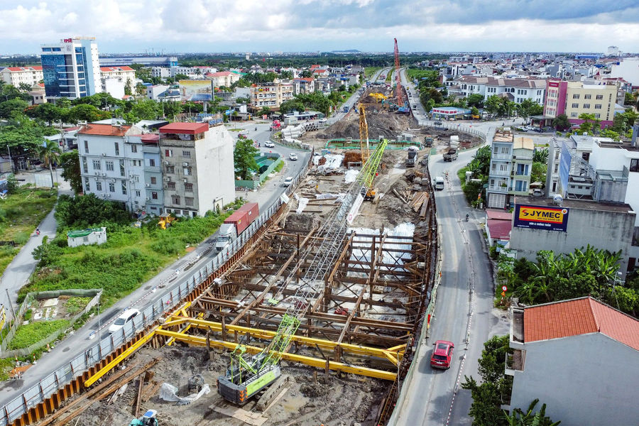 Nút giao khác mức Bùi Viện - Lê Hồng Phong có nguy cơ chậm tiến độ