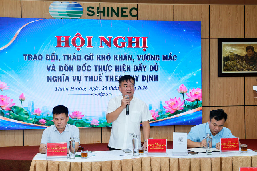 Tháo gỡ vướng mắc về thuế tại phường Thiên Hương