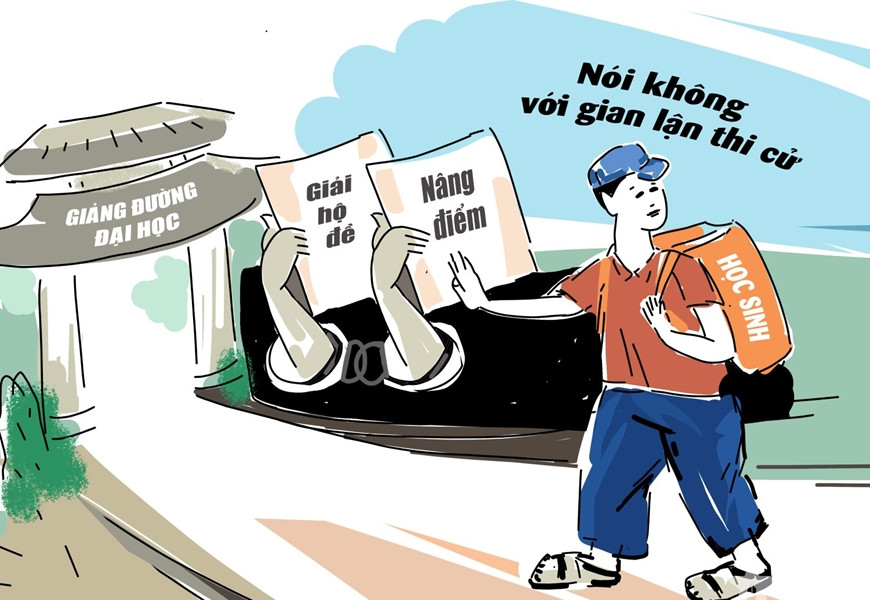 Phạt đến 75 triệu đồng nếu làm lộ đề thi hoặc mua, bán đề thi