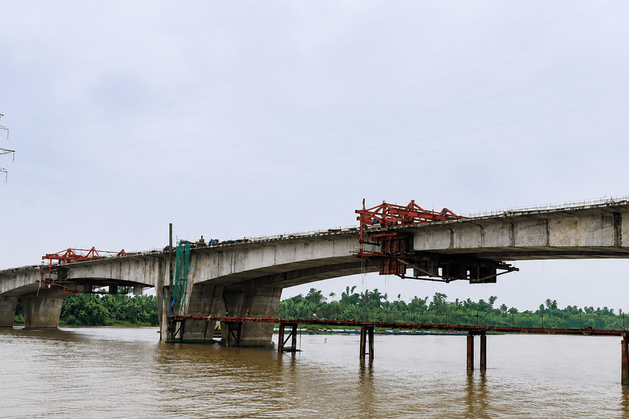 Hợp long cầu Kênh Vàng kết nối Hải Phòng - Bắc Ninh