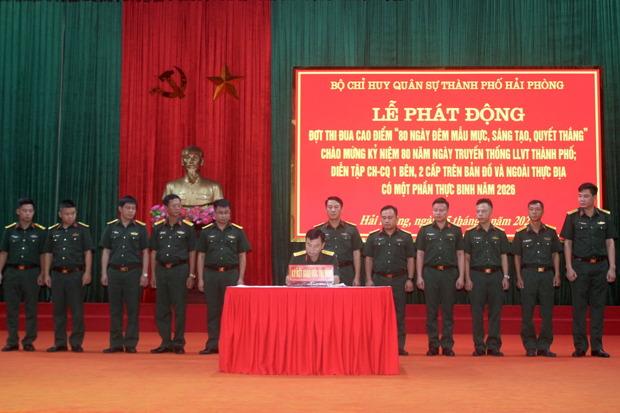 Phát động thi đua cao điểm '80 ngày đêm mẫu mực, sáng tạo, quyết thắng'