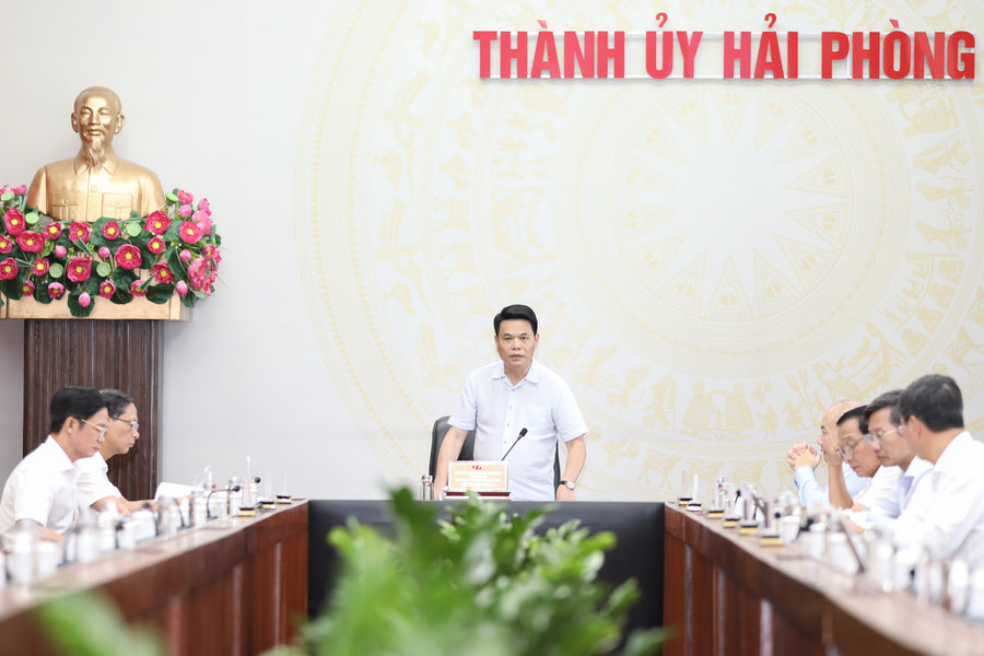 Hai Phong Party Committee’s Standing Board gives opinions on city development projects
