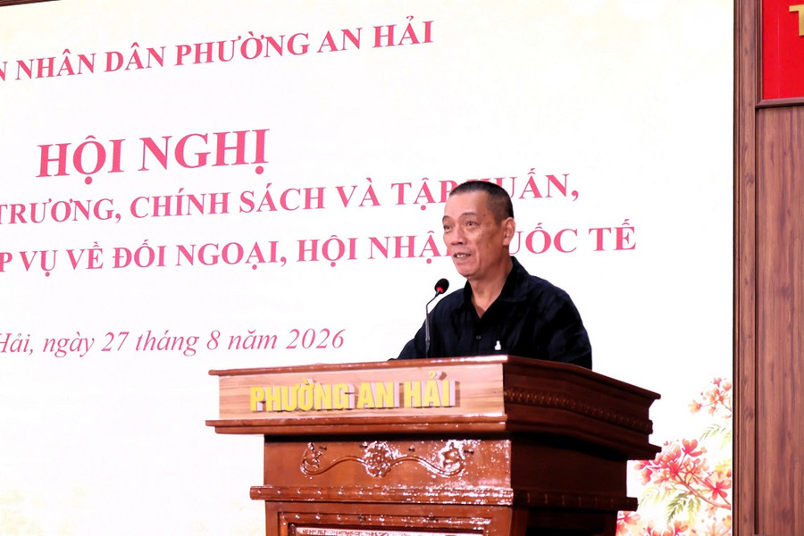 Phường An Hải tổ chức bồi dưỡng nghiệp vụ về đối ngoại, hội nhập quốc tế cho cán bộ