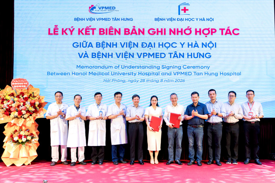 VPMED Tân Hưng hợp tác chuyên môn toàn diện với Bệnh viện Đại học Y Hà Nội