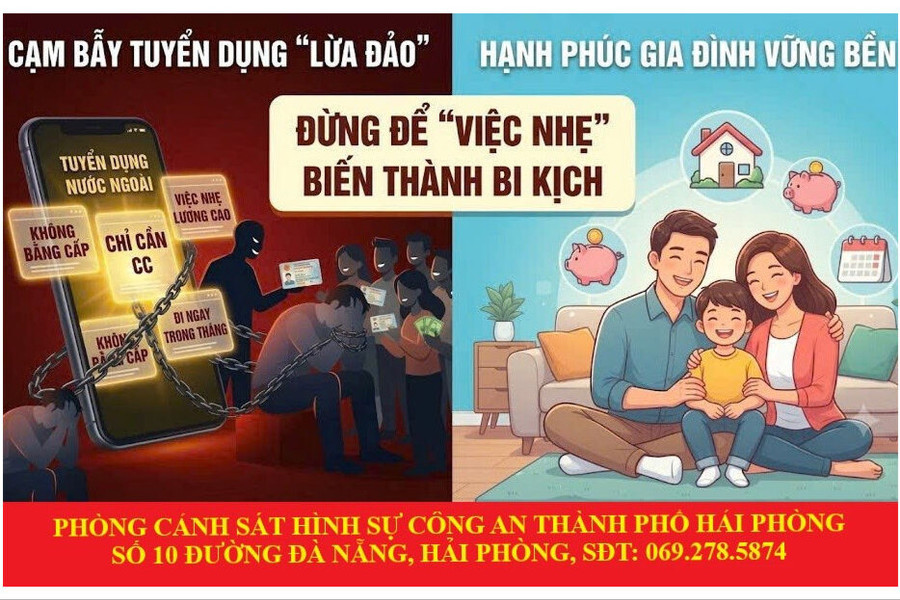 Cảnh giác với thủ đoạn mua bán người núp bóng tuyển dụng việc làm