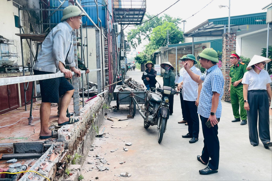 Đại Sơn quyết liệt xử lý 65 công trình vi phạm trên kênh Bỉnh Dy