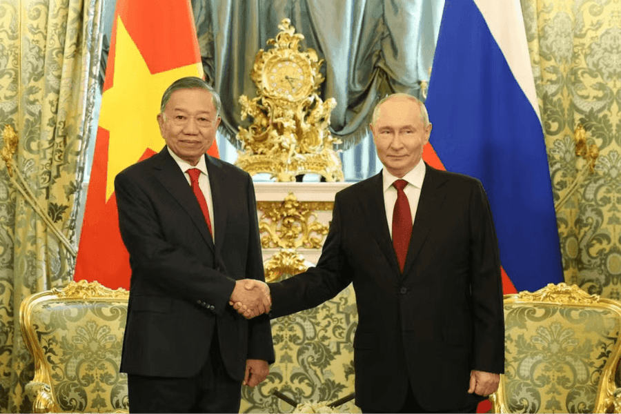 Tổng thống Vladimir Putin chủ trì Lễ đón Tổng Bí thư, Chủ tịch nước Tô Lâm