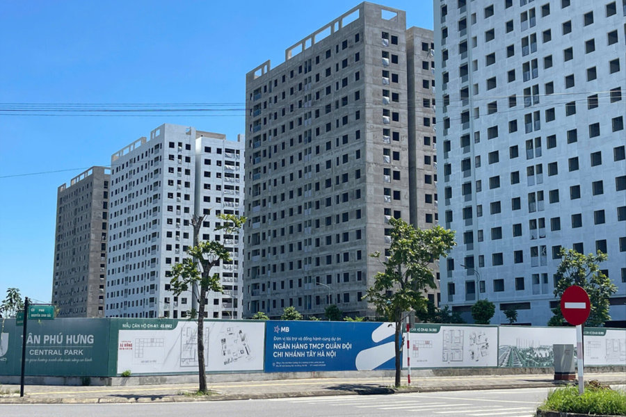 5 khối nhà ở xã hội Tân Phú Hưng mở rộng đang dần hoàn thiện
