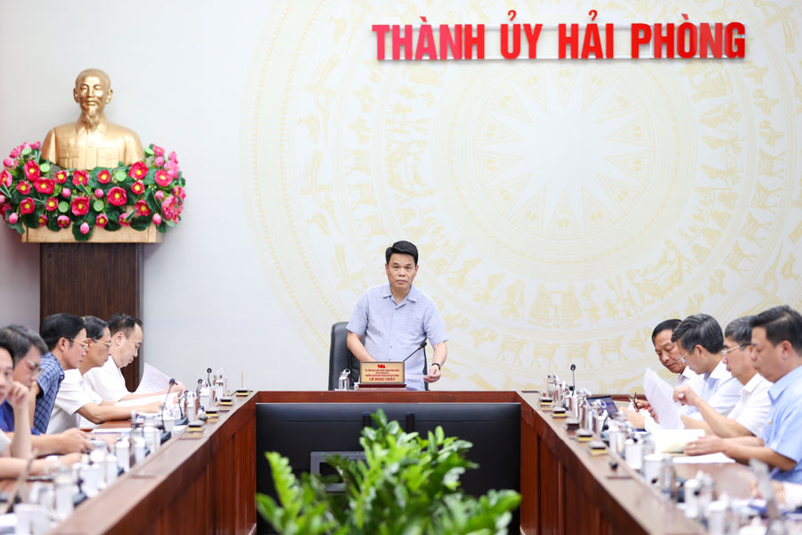 Thường trực Thành ủy Hải Phòng cho ý kiến về một số nội dung quan trọng
